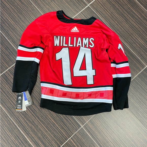 NWT Adidas NHLPA NHL Justin Williams #14 Jersey Carolina Hurricanes Hockey - Picture 4 of 5